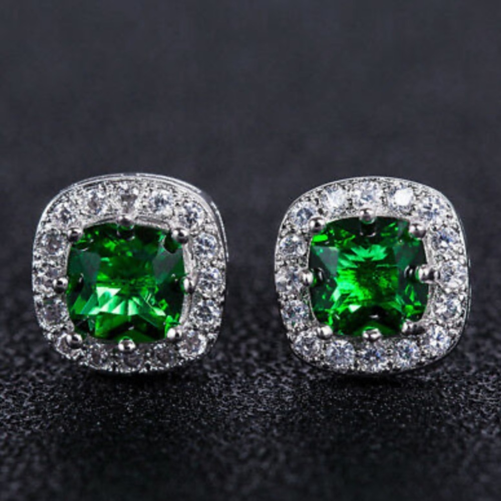 925 Silver Stud Earrings for Women A Pair set